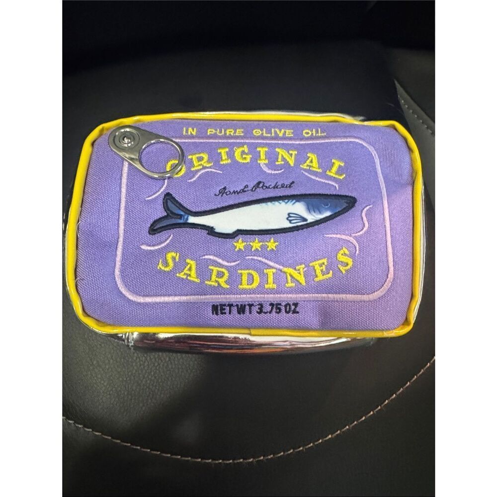 Original Sardines Novelty Pouch - Purple & Yellow